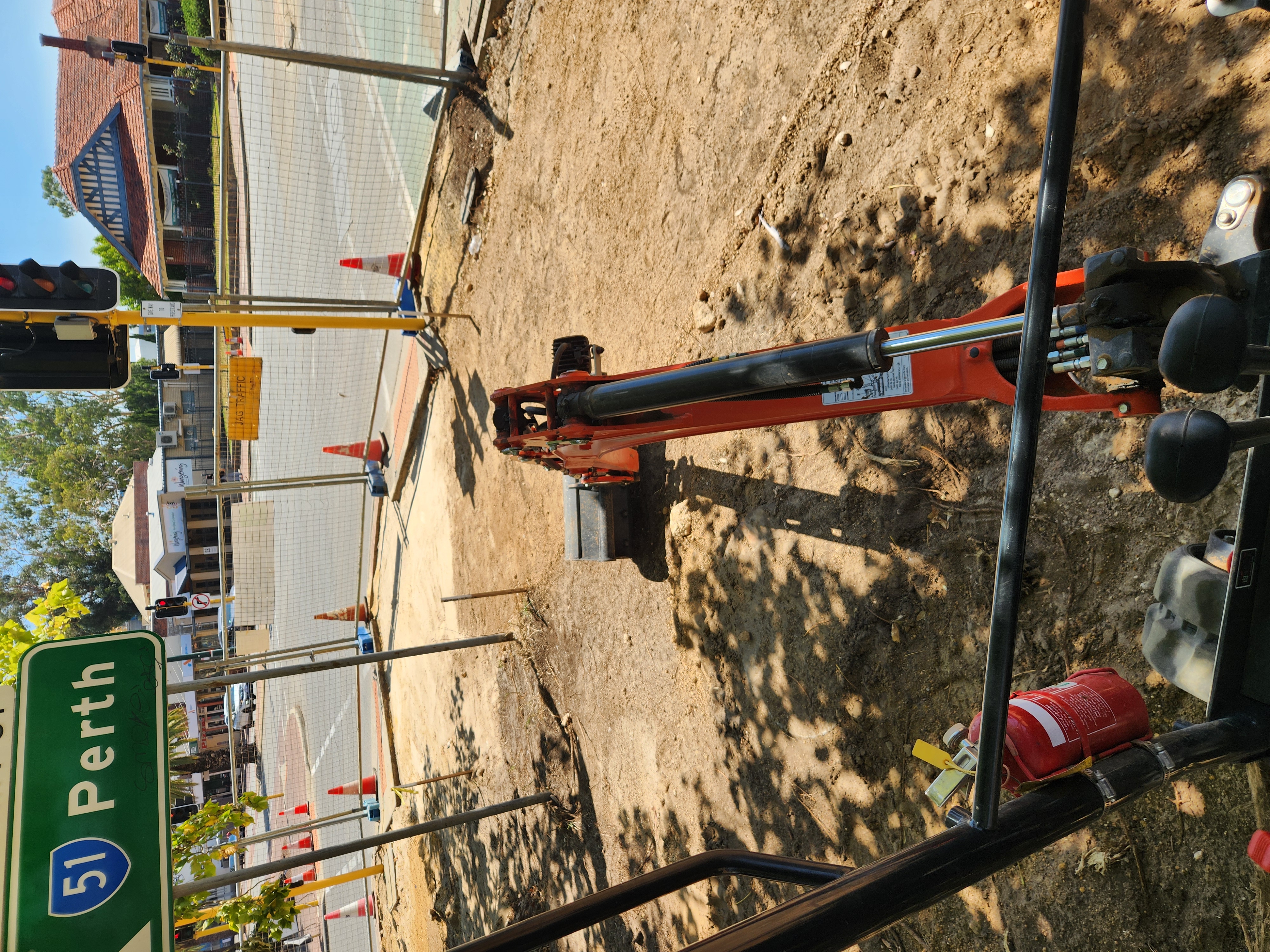 Fyvie Civil footpath prep on a Perth job site